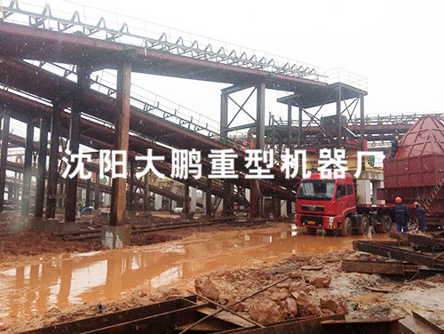 江苏某大型砂石骨料生产线安装中 小时处理量3000吨